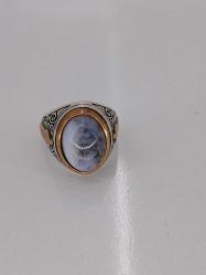 GÜMÜŞ YÜZÜK, YOSUNLU AKİK TAŞI,