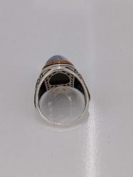 GÜMÜŞ YÜZÜK, YOSUNLU AKİK TAŞI,