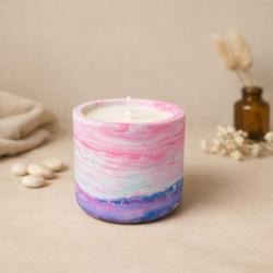 Okyanusta Gün Batımı El Yapımı Soya Mumu