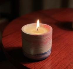 Okyanusta Gün Batımı El Yapımı Soya Mumu