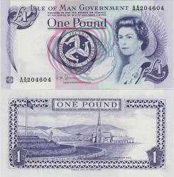 ISLE OF MAN 1 POUND 2009 MAN ADASI KRALİÇE II. ELİZABETH ÇİL.
