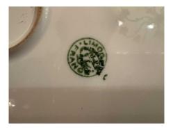 Fransız Limoges Dev Boy Dekor Ve Duvar Tabağı Sanatçı İmzalı 34,5 x 31,5 cm ölçülerinde