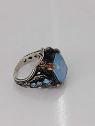 GÜMÜŞ YÜZÜK, PARAİBA TAŞLI