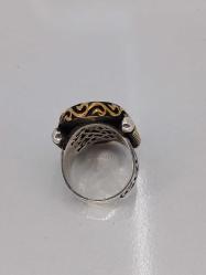 GÜMÜŞ YÜZÜK, LACİVER SAFİR TAŞLI