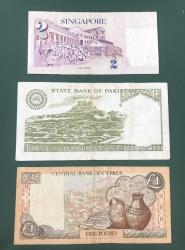 FARKLI ÜLKELERE AİT KAĞIT PARALAR / 3 ADET