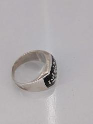 GÜMÜŞ YÜZÜK, İNDO-TİBET NEPAL İŞLEMELİ BOYALI