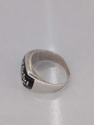 GÜMÜŞ YÜZÜK, İNDO-TİBET NEPAL İŞLEMELİ BOYALI