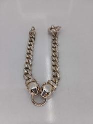 GÜMÜŞ TAKI, BİLEKLİK AVRUPA, 2 KAPLAN LI GURMET ZİNCİR KOLYE