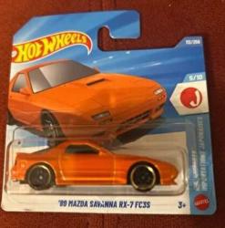 Hot Wheels - '89 Mazda Savanna Rx-7 FC35 - Turuncu - JJJ72