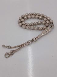 GÜMÜŞ TESPİH, TANE DOKULU, ÖZEL İŞÇİLİKLİ