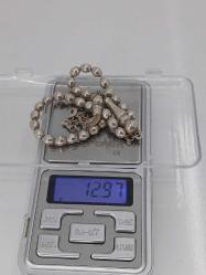 GÜMÜŞ TESPİH, TANE DOKULU, ÖZEL İŞÇİLİKLİ