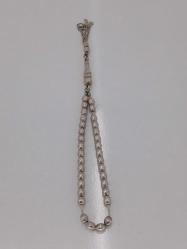 GÜMÜŞ TESPİH, TANE DOKULU, ÖZEL İŞÇİLİKLİ
