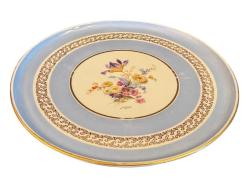 Fransız limoges poselen tepsi - 30,5 cm çapında