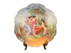 Fransız limoges dekor tabağı - 25 cm çapında