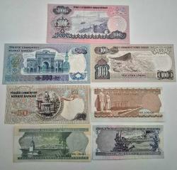 5 ₺ ile 1000 ₺ Arası 6 Emisyon 7,li  full Set