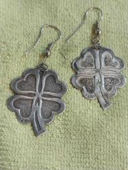 YONCA YAPRAĞI GÜMÜŞ KOLYE UCU 900 AYAR 2 Adet.  3,40 GRAM.