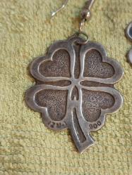 YONCA YAPRAĞI GÜMÜŞ KOLYE UCU 900 AYAR 2 Adet.  3,40 GRAM.