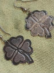 YONCA YAPRAĞI GÜMÜŞ KOLYE UCU 900 AYAR 2 Adet.  3,40 GRAM.