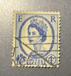 İngiltere Pulu - England Stamp -Postadan Geçmiş Pul Filateli - KRALİÇE II. ELIZABETH TEMALI PUL, 4 PARA - YABANCI PULLAR - NOSTALJİK DOĞUM GÜNÜ HEDİYESİ