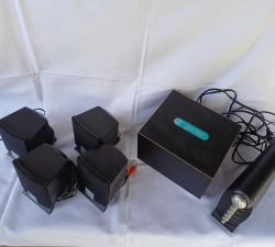 Genie marka ,ithal ses sistemi, 4 adet uydu hoparlör dahil