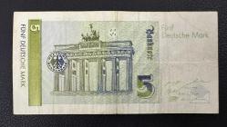 Almanya 5 Mark 1991