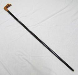 ViNTaGe KÖPEK BaŞLı EL OYMA AĞAÇ BASTON....