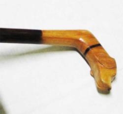 ViNTaGe KÖPEK BaŞLı EL OYMA AĞAÇ BASTON....