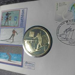 Almanya Sporthilfe Hatıra Gümüş Madalyon