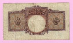 BARBADOS $1 Dollar 1939, P-2b,VERY FINE  (TK 19 797) ÇT