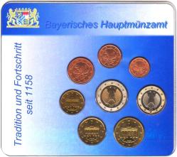 ALMANYA EURO TAM SET 2002 D. ÖZEL KARTINDA ÇİL.