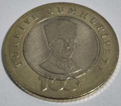 5 Türk Lirası Türkiye Cumhuriyeti 100' Yıl Baskılı 2023  ilk Madeni 5 Türk Lirası