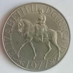 İNGİLTERE  1977  25 PENCE  HATIRA Saltanatın Gümüş Jübilesi (GÜMÜŞ DEĞİLDİR)