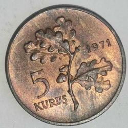 TÜRKİYE  1971  5  KURUŞ