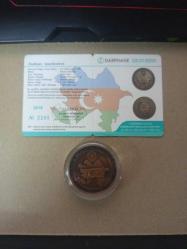 Azerbaycan Dışişleri Bakanlığı'nın Kuruluşunun 100. Yılı Hatıra Bronz Para Sertifikalı