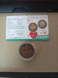 Koronavirüs Hatıra Bronz Para Sertifikalı