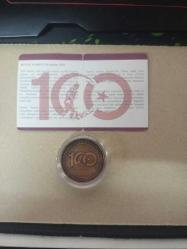 Büyük Taarruz'un 100. Yılı Hatıra Bronz Para Sertifikalı