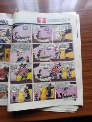 Milliyet Çocuk Dergisi - Turkish Newspaper - Cilt 3 Sayı 65  - 1970'li yıllar - uzaya yolculuk - Red Kit Grandük - yazılar ve resimler Goscınny Ve Uderzo - Grandük Leonid uşağı Bulenkov ve Red Kit uzak batıya bir seyahate çıkarlar - Gülten Dayıoğlu'dan bir yılbaşı hikayesi yılbaşı armağanı - düşünüyor burası ESP kurtarma kontrolü haberinizi aldık hemen yardım yolluyoruz - Bir numara düşün ve çevir - telefonun iç mekanizması - telepati'nin nasıl çalıştığını öğrendikten sonra bazı kişiler değişik diller konuşan iki kişi arasında düşünce tercümanı olarak çalışabilecekler - uzaya yolculuk Güneş dediğimiz Yıldız - bir güneş tutulması sırasında güneşin halesi ve alevlerin dünyadan görünüşü fotoğraf - aynaya okyanuslar - güneşin çapı 865 milyon mil kadardır - Albay Bum temizlik - Kızılderililerin toprağı çöp dökmek yasaktır soluk yüzlere bildirilir - Michel Vaillant ölüm yolcuları - Triksi Belden ilk kırmızı karavanın esrarı - Güneş kırmızı dev günlerinde dünyada kentler alev alev yanacak