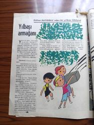 Milliyet Çocuk Dergisi - Turkish Newspaper - Cilt 3 Sayı 65  - 1970'li yıllar - uzaya yolculuk - Red Kit Grandük - yazılar ve resimler Goscınny Ve Uderzo - Grandük Leonid uşağı Bulenkov ve Red Kit uzak batıya bir seyahate çıkarlar - Gülten Dayıoğlu'dan bir yılbaşı hikayesi yılbaşı armağanı - düşünüyor burası ESP kurtarma kontrolü haberinizi aldık hemen yardım yolluyoruz - Bir numara düşün ve çevir - telefonun iç mekanizması - telepati'nin nasıl çalıştığını öğrendikten sonra bazı kişiler değişik diller konuşan iki kişi arasında düşünce tercümanı olarak çalışabilecekler - uzaya yolculuk Güneş dediğimiz Yıldız - bir güneş tutulması sırasında güneşin halesi ve alevlerin dünyadan görünüşü fotoğraf - aynaya okyanuslar - güneşin çapı 865 milyon mil kadardır - Albay Bum temizlik - Kızılderililerin toprağı çöp dökmek yasaktır soluk yüzlere bildirilir - Michel Vaillant ölüm yolcuları - Triksi Belden ilk kırmızı karavanın esrarı - Güneş kırmızı dev günlerinde dünyada kentler alev alev yanacak