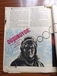 Milliyet Çocuk Dergisi - Turkish Newspaper - Cilt 3 Sayı 65  - 1970'li yıllar - uzaya yolculuk - Red Kit Grandük - yazılar ve resimler Goscınny Ve Uderzo - Grandük Leonid uşağı Bulenkov ve Red Kit uzak batıya bir seyahate çıkarlar - Gülten Dayıoğlu'dan bir yılbaşı hikayesi yılbaşı armağanı - düşünüyor burası ESP kurtarma kontrolü haberinizi aldık hemen yardım yolluyoruz - Bir numara düşün ve çevir - telefonun iç mekanizması - telepati'nin nasıl çalıştığını öğrendikten sonra bazı kişiler değişik diller konuşan iki kişi arasında düşünce tercümanı olarak çalışabilecekler - uzaya yolculuk Güneş dediğimiz Yıldız - bir güneş tutulması sırasında güneşin halesi ve alevlerin dünyadan görünüşü fotoğraf - aynaya okyanuslar - güneşin çapı 865 milyon mil kadardır - Albay Bum temizlik - Kızılderililerin toprağı çöp dökmek yasaktır soluk yüzlere bildirilir - Michel Vaillant ölüm yolcuları - Triksi Belden ilk kırmızı karavanın esrarı - Güneş kırmızı dev günlerinde dünyada kentler alev alev yanacak