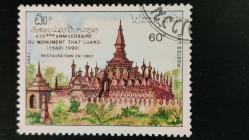 1990 YILI LAOS That Luang'ın 430. Yıldönümü  DAMGALI ŞARNİYERSİZ