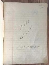 Lise Defteri Garanti İş Basımevi - Yemek tarifleri (1957 tarihli, baştan sona yemek tarifleri yazılı defter)