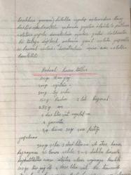 Lise Defteri Garanti İş Basımevi - Yemek tarifleri (1957 tarihli, baştan sona yemek tarifleri yazılı defter)