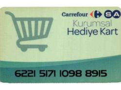 3K = MARKET  KARTI ( CARREFOUR SA * HEDİYE  KART ) PLASTİK - TEMİZ