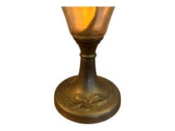 Fransız El Boyama 47 cm Yüksekliğinde Gaz Lambası