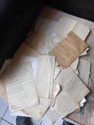 100 civarında mektup-dua ve çeşitli osmanlıca belge lotu