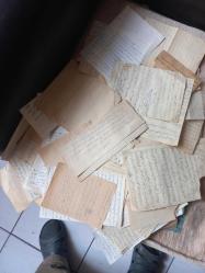 100 civarında mektup-dua ve çeşitli osmanlıca belge lotu