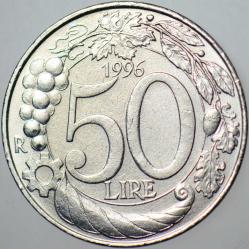 İTALYA 50 LİRET 1996 ÇİL.