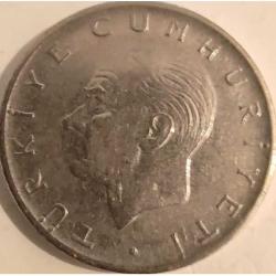 Türkiye 1976 1 Lira - TC Düz - Başaklı Paslanmaz Çelik