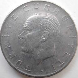 Türkiye 1977 1 Lira - TC Ters - Başaklı Paslanmaz Çelik