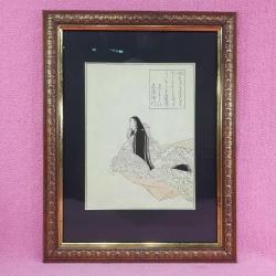 MURASAKİ SHİKİBU NUN GÜNLÜĞÜ , 19.YY. JAPON TAHTA BASKI RESİM